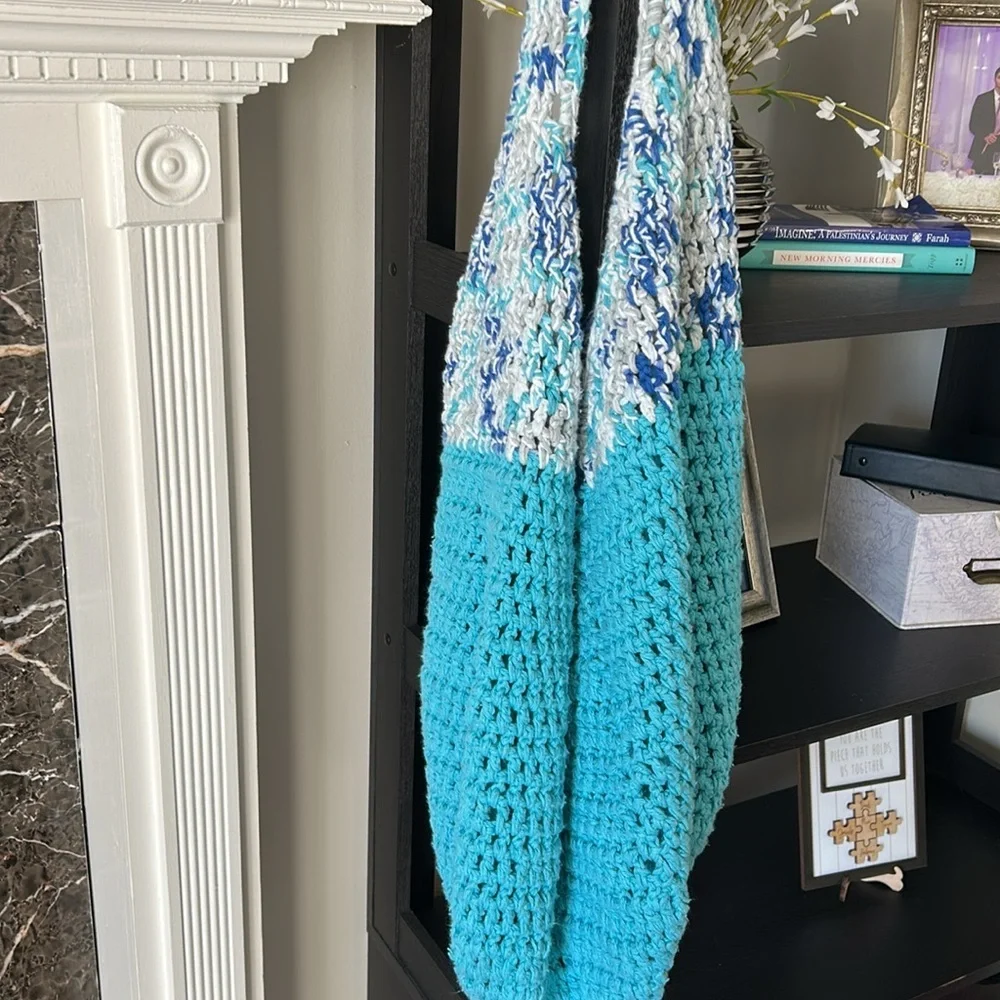 Tote Bag Handmade Crochet  Fresh market tote super big boho hippie